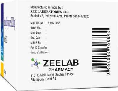 Amoxible 250mg Strip Of 10 Capsules