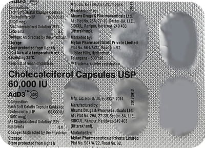 Add3 60000iu Strip Of 8 Capsules