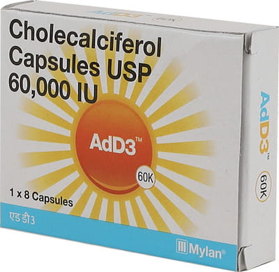 Add3 60000iu Strip Of 8 Capsules